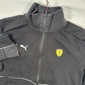 Puma Ferrari Race SDS Jacket Mens S Full Zip‎ Black